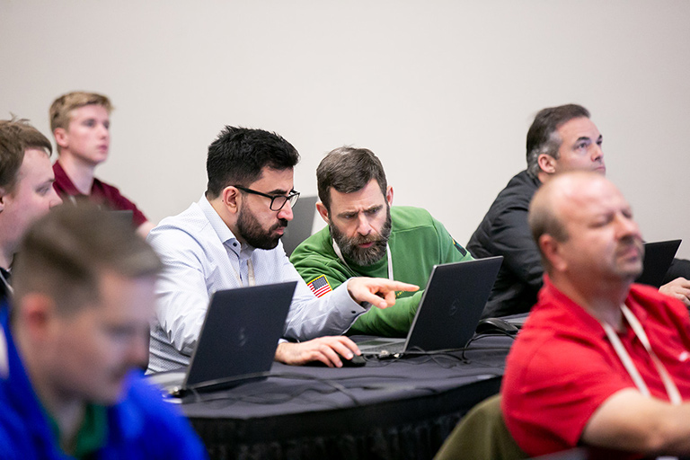 SOLIDWORKS Reseller instructing client